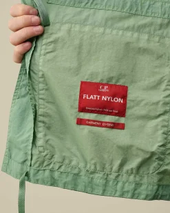 C.P. Company Flatt Nylon Utility Overshirt Green Bay Online