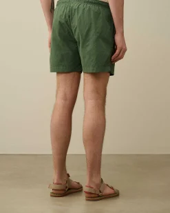 C.P. Company Flatt Nylon Utility Swim Shorts Duck Green Shop