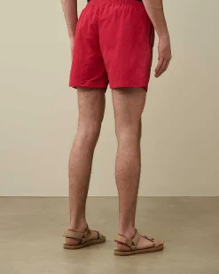 C.P. Company Flatt Nylon Utility Swim Shorts Red Bud Online