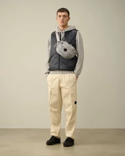 C.P. Company 30/1 Fleece Artisanal Hoodie Drizzle Grey Online