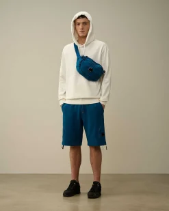 C.P. Company 30/1 Fleece Artisanal Hoodie Gauze White Flash Sale