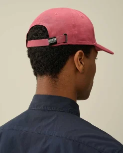 C.P. Company Gabardine Logo Cap Red Bud Discount