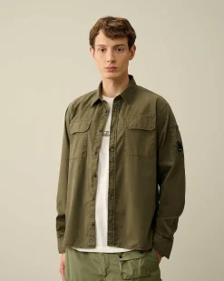 C.P. Company Gabardine Pockets Shirt Ivy Green Cheap
