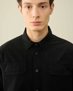 C.P. Company Gabardine Pockets Shirt Black Cheap