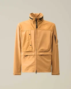 C.P. Company G.D. Shell Mixed Jacket Pastry Shell-Orange Fashion
