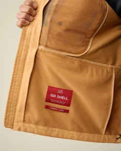 C.P. Company G.D. Shell Mixed Jacket Pastry Shell-Orange Fashion