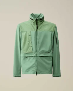 C.P. Company G.D. Shell Mixed Jacket Green Bay Hot