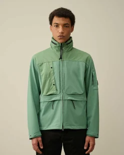 C.P. Company G.D. Shell Mixed Jacket Green Bay Hot