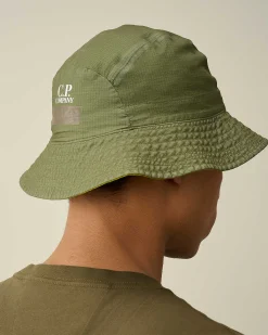 C.P. Company Gore G-Type Bucket Hat Tender Shoots-Green Discount