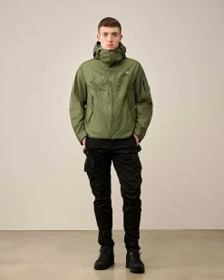 C.P. Company Gore G-Type Hooded Jacket Tender Shoots-Green Best Sale