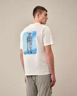 C.P. Company 24/1 Jersey Artisanal British Sailor T-Shirt Gauze White New