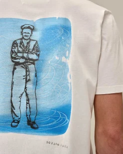 C.P. Company 24/1 Jersey Artisanal British Sailor T-Shirt Gauze White New