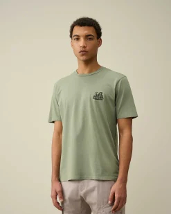 C.P. Company 24/1 Jersey Artisanal British Sailor T-Shirt Agave Green Discount
