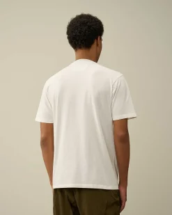 C.P. Company 24/1 Jersey Artisanal Logo T-Shirt Gauze White Store
