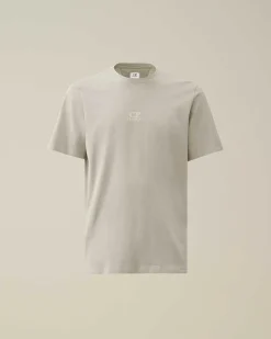 C.P. Company 24/1 Jersey Artisanal Three Cards T-Shirt Drizzle Grey Best Sale