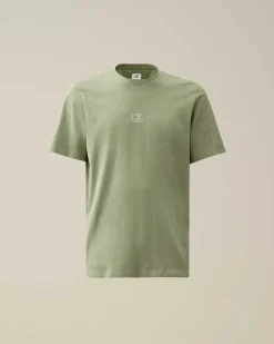 C.P. Company 24/1 Jersey Artisanal Three Cards T-Shirt Agave Green Sale