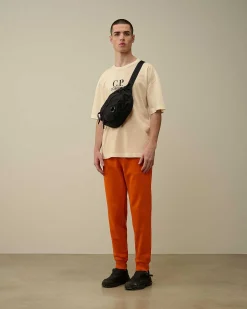 C.P. Company 20/1 Jersey Boxy Logo T-Shirt Pistachio Shell-Beige Clearance