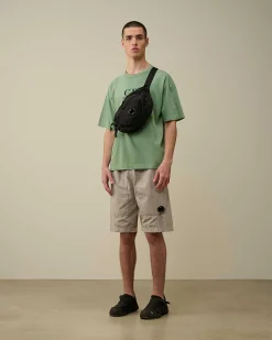 C.P. Company 20/1 Jersey Boxy Logo T-Shirt Green Bay Shop
