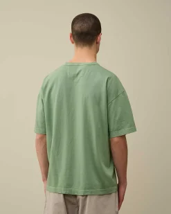 C.P. Company 20/1 Jersey Boxy Logo T-Shirt Green Bay Shop