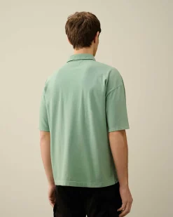 C.P. Company 20/1 Jersey Boxy Polo Shirt Green Bay Shop