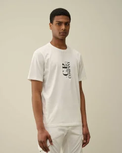 C.P. Company 30/1 Jersey British Sailor T-Shirt Gauze White Clearance