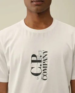 C.P. Company 30/1 Jersey British Sailor T-Shirt Gauze White Clearance