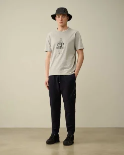 C.P. Company 1020 Jersey British Sailor T-Shirt Drizzle Grey Sale