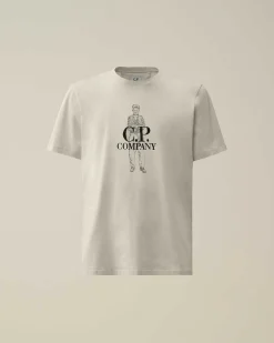 C.P. Company 1020 Jersey British Sailor T-Shirt Drizzle Grey Sale