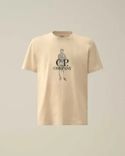 C.P. Company 1020 Jersey British Sailor T-Shirt Pistachio Shell-Beige Store