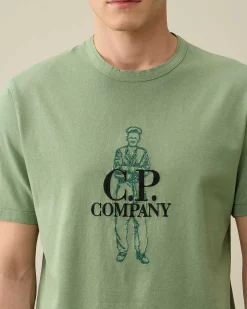 C.P. Company 1020 Jersey British Sailor T-Shirt Green Bay Best