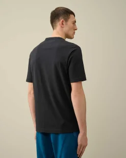 C.P. Company 1020 Jersey British Sailor T-Shirt Total Eclipse-Blue Cheap