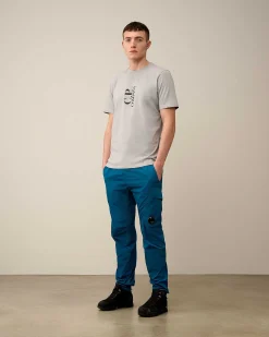 C.P. Company 30/1 Jersey British Sailor T-Shirt Drizzle Grey Best Sale