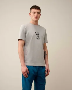 C.P. Company 30/1 Jersey British Sailor T-Shirt Drizzle Grey Best Sale