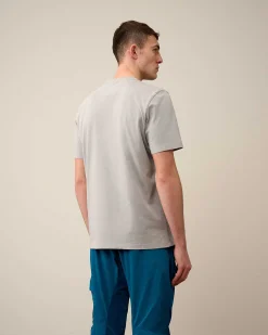 C.P. Company 30/1 Jersey British Sailor T-Shirt Drizzle Grey Best Sale