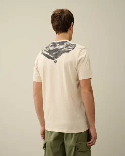 C.P. Company 30/1 Jersey Goggle T-Shirt Pistachio Shell-Beige Best