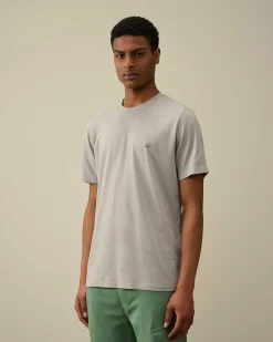 C.P. Company 30/1 Jersey Goggle T-Shirt Drizzle Grey Clearance