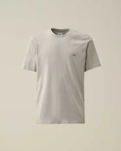 C.P. Company 30/1 Jersey Goggle T-Shirt Drizzle Grey Clearance