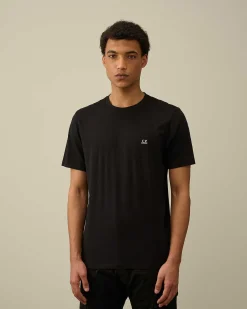 C.P. Company 30/1 Jersey Goggle T-Shirt Black Sale