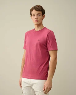 C.P. Company 30/1 Jersey Goggle T-Shirt Red Bud Cheap