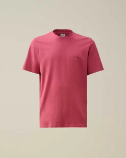 C.P. Company 30/1 Jersey Goggle T-Shirt Red Bud Cheap