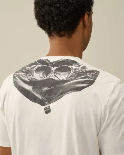 C.P. Company 30/1 Jersey Goggle T-Shirt Gauze White Shop