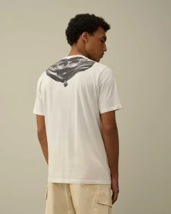 C.P. Company 30/1 Jersey Goggle T-Shirt Gauze White Shop