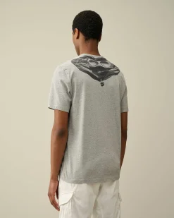 C.P. Company 30/1 Jersey Goggle T-Shirt Grey Melange Store