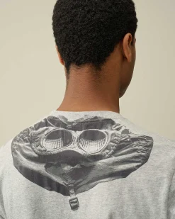 C.P. Company 30/1 Jersey Goggle T-Shirt Grey Melange Store