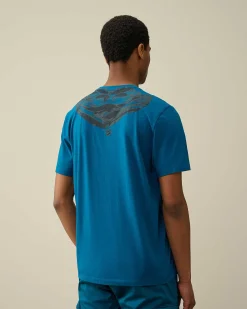 C.P. Company 30/1 Jersey Goggle T-Shirt Ink Blue Flash Sale