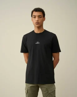 C.P. Company 30/1 Jersey Graphic T-Shirt Black Store