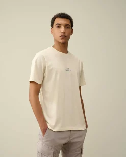 C.P. Company 30/1 Jersey Graphic T-Shirt Pistachio Shell-Beige Online