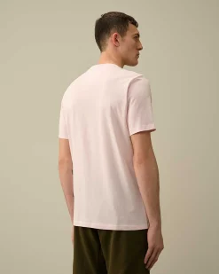 C.P. Company 30/1 Jersey Label Style Logo T-Shirt Heavenly Pink Best
