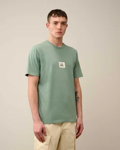 C.P. Company 30/1 Jersey Logo T-Shirt Green Bay Best
