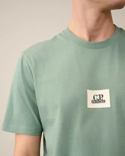 C.P. Company 30/1 Jersey Logo T-Shirt Green Bay Best